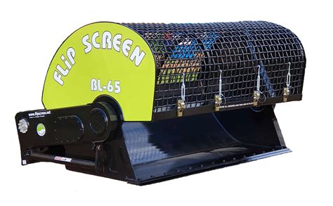 top soil flip screen for skid steer|skid steer loader screener.